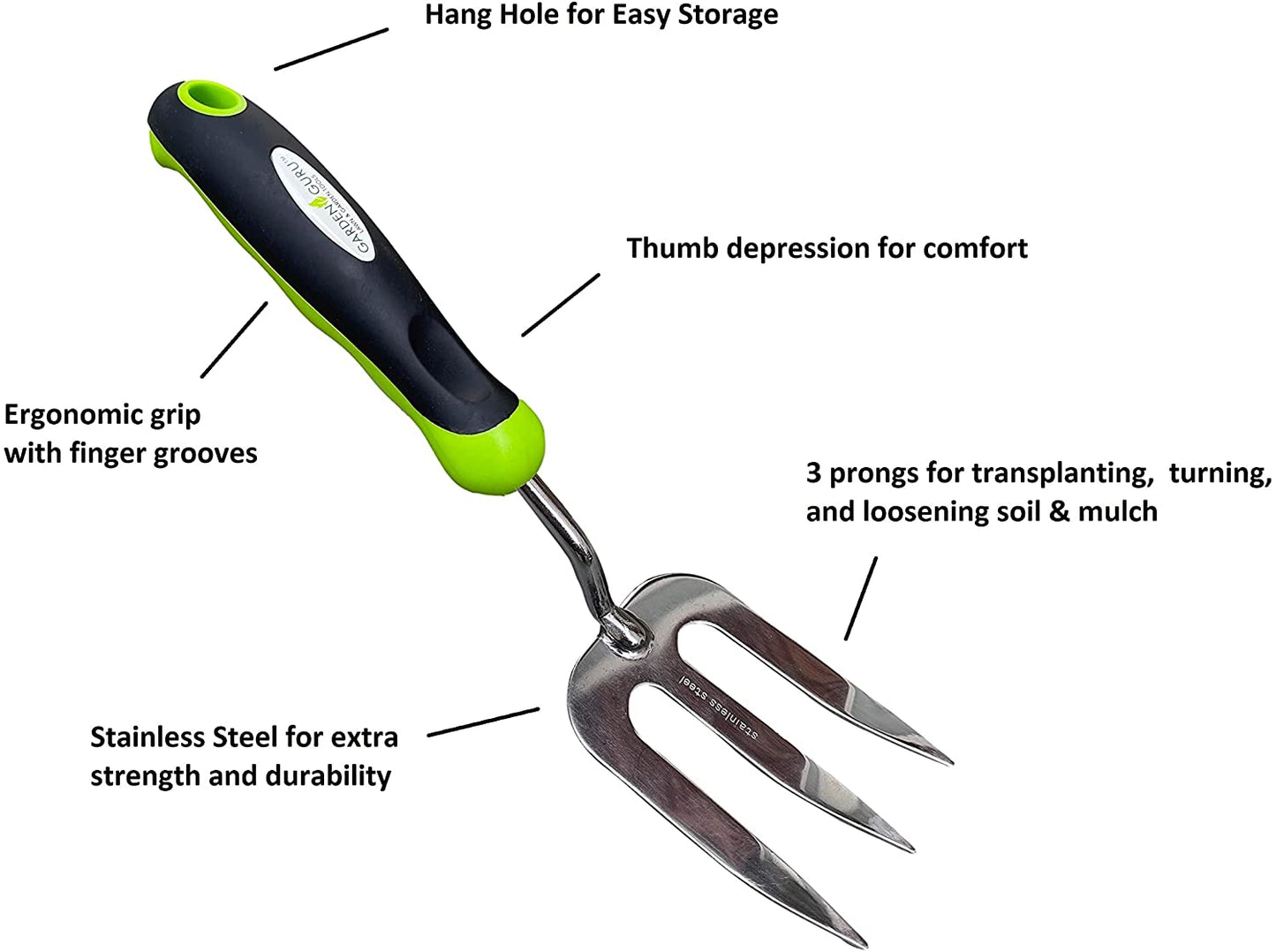 Garden Hand Fork Weeder Tool