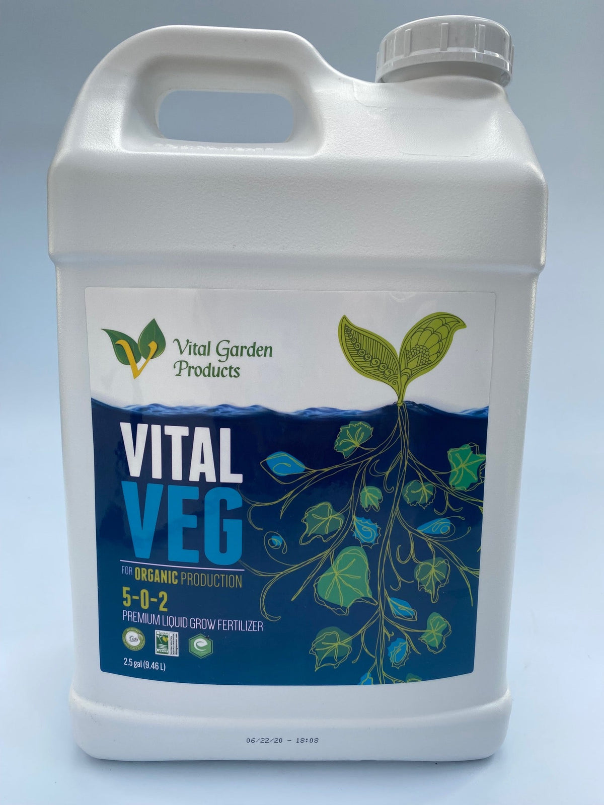 Vital Veg - Plant Based Liquid Grow Fertilizer 5-0-2