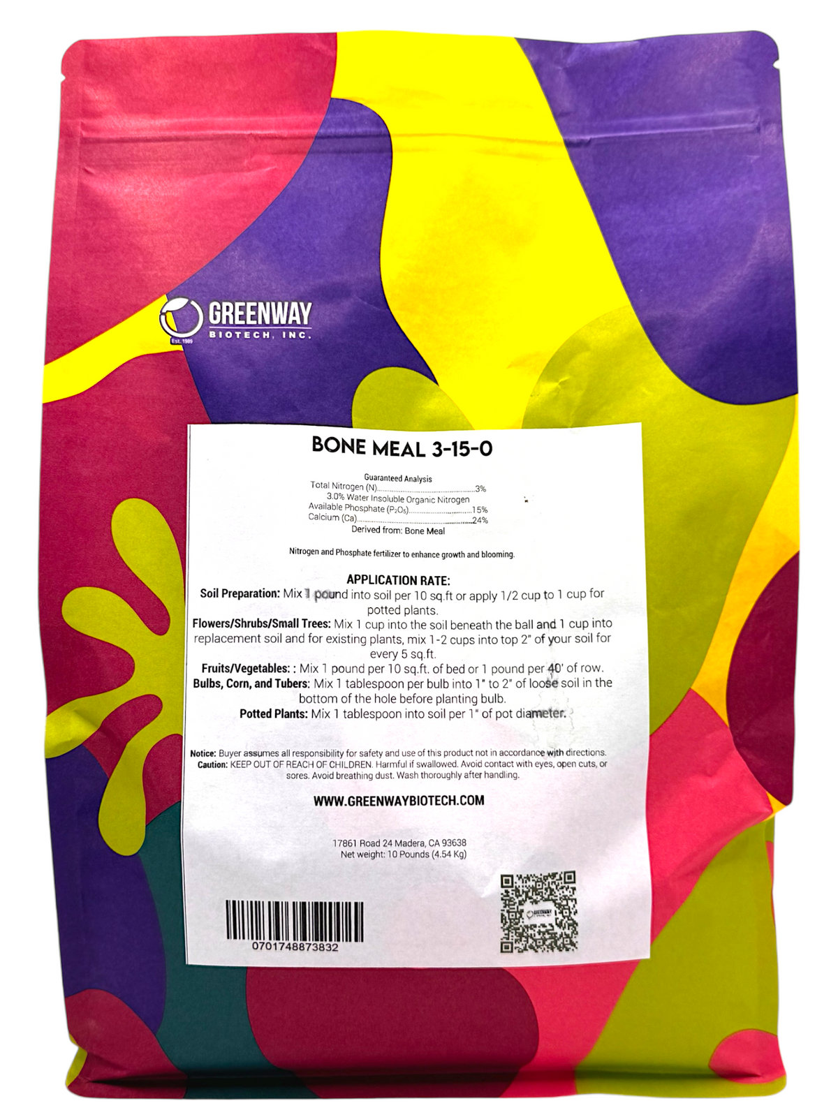 Organic Bone Meal Fertilizer 3-15-0