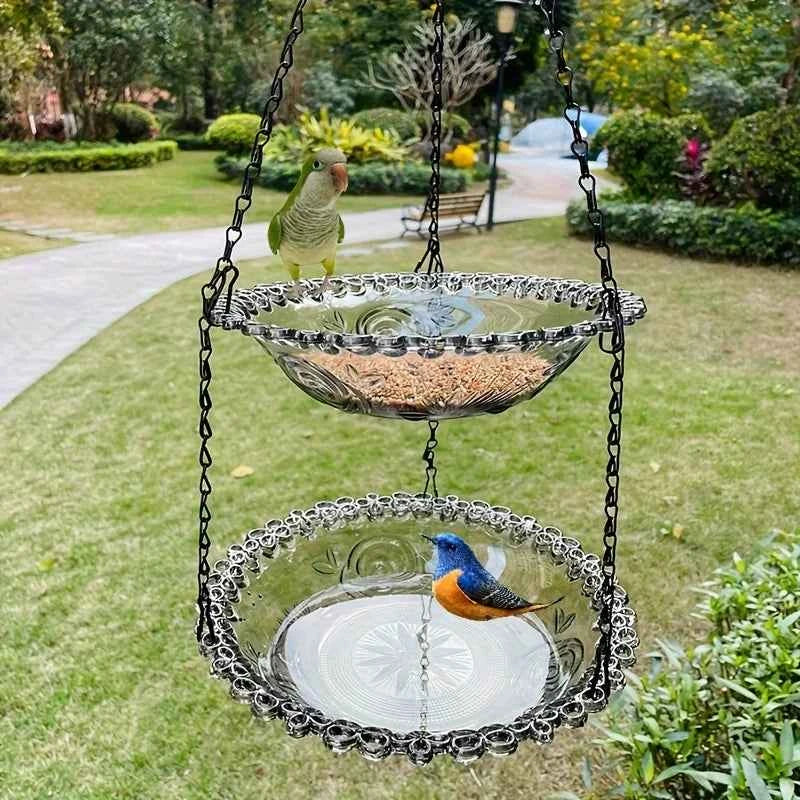 2-in-1 Bird Feeder and Bird Bath