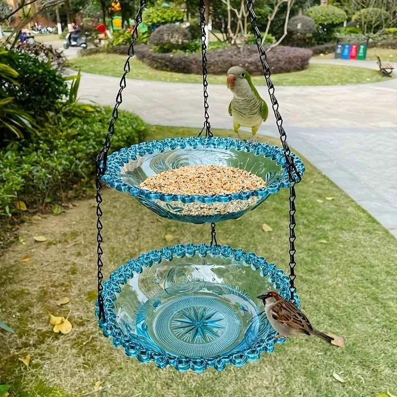 2-in-1 Bird Feeder and Bird Bath
