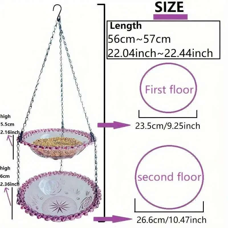 2-in-1 Bird Feeder and Bird Bath