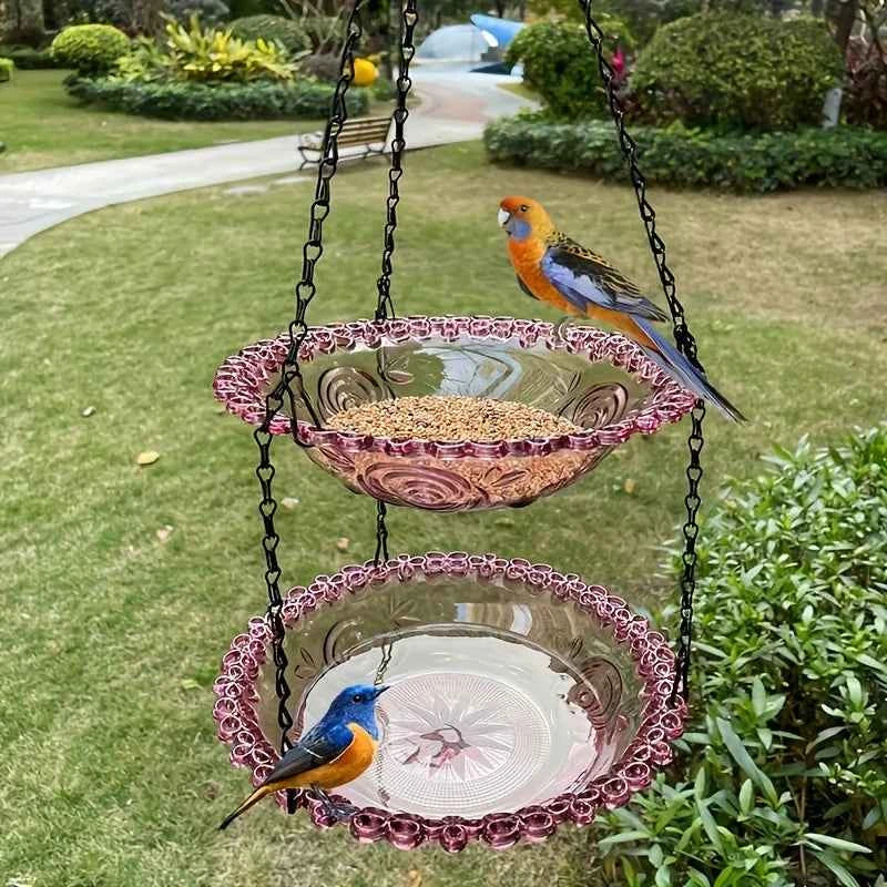 2-in-1 Bird Feeder and Bird Bath