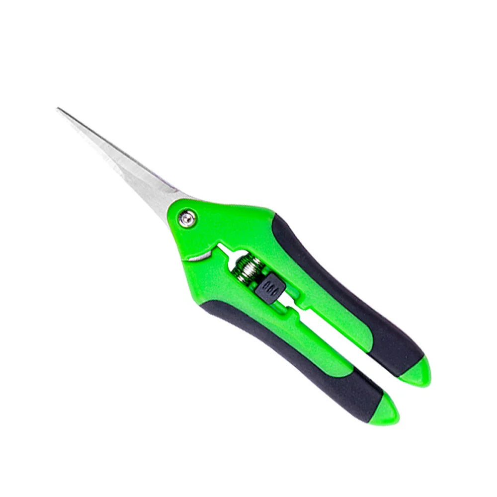6.5 Inch Gardening Scissors | Spring Loaded Pruners with Stainless Steel Blades