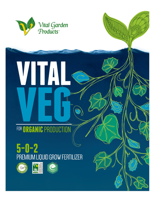 Vital Veg - Plant Based Liquid Grow Fertilizer 5-0-2