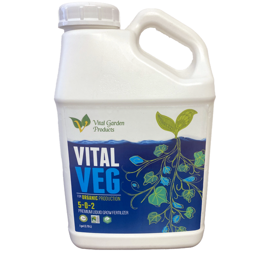 Vital Veg - Plant Based Liquid Grow Fertilizer 5-0-2
