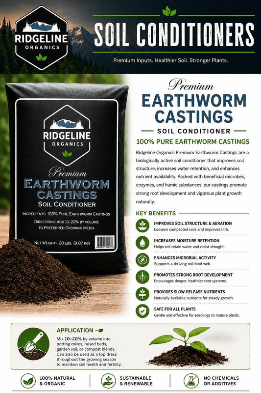 Ridgeline Organics Premium Earthworm Castings