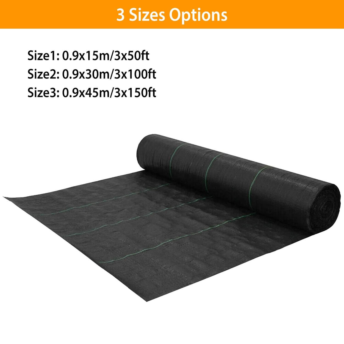 Weed Barrier Landscape Gardening Mat Fabric Woven