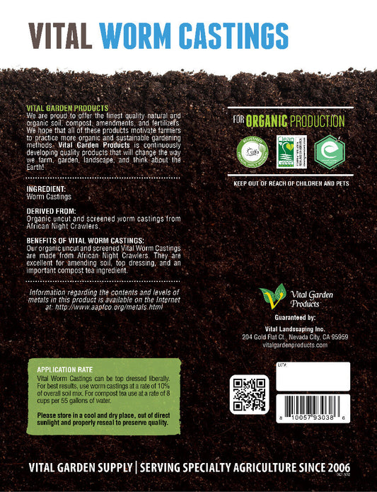 Vital Worm - Pure Earthworm Castings